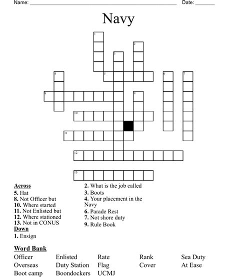 A Petty Officer First Class serves both as a leader and as a technical expert, and all Petty Officers have a specified rating, or job. . Petty officer in the us navy crossword
